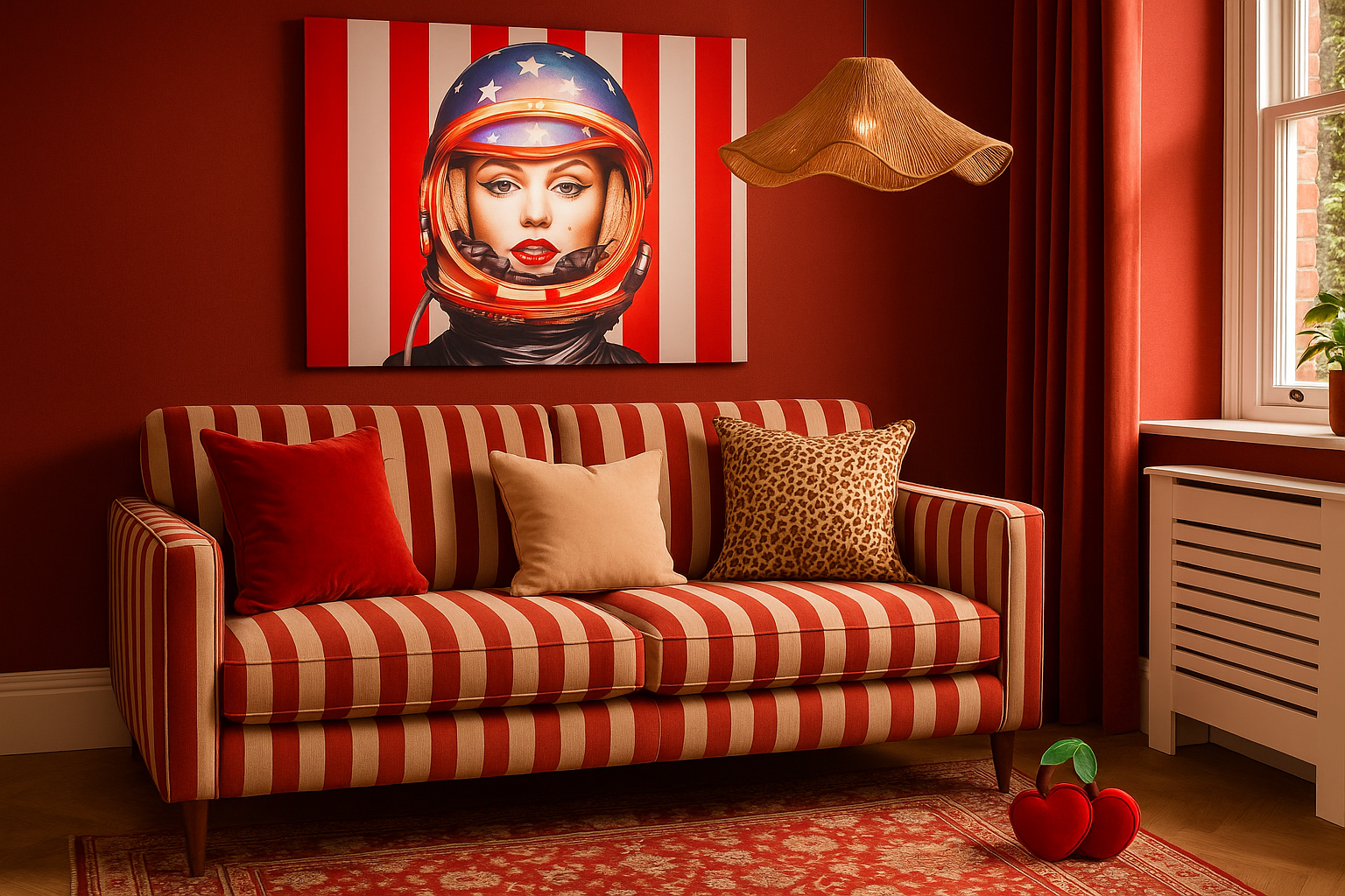 Boldly styled living room — EveryRoom Interiors